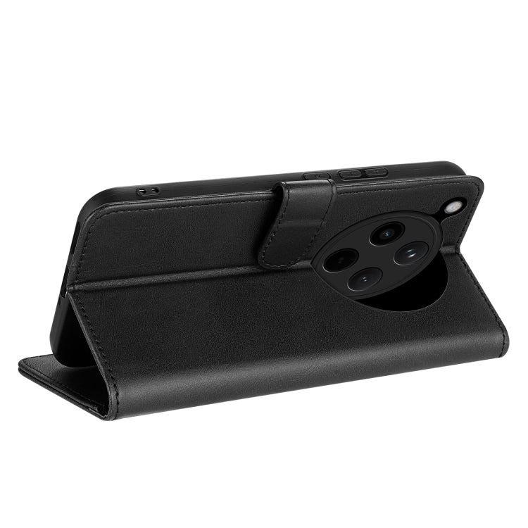 For OPPO Find X8 AZNS Skin Feel Calf Texture Flip Leather Phone Case(Black)