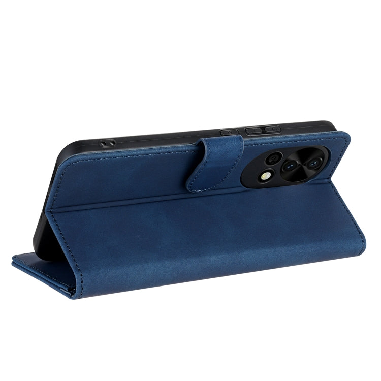 For Huawei nova 12 / nova 13 AZNS Skin Feel Calf Texture Flip Leather Phone Case(Blue)