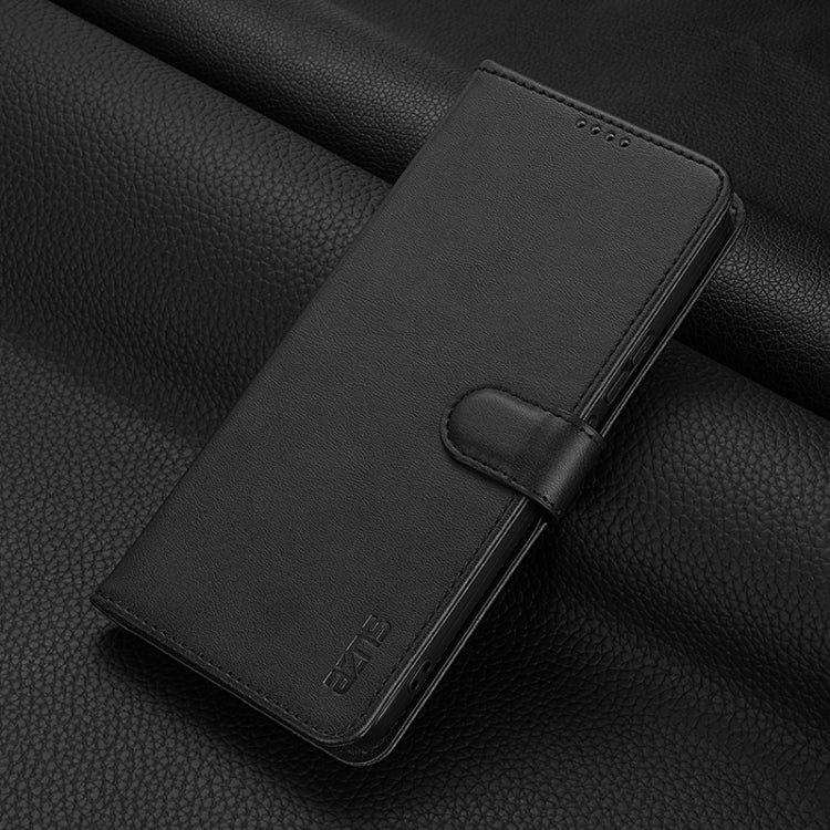 For Huawei nova 12 / nova 13 AZNS Skin Feel Calf Texture Flip Leather Phone Case(Black)