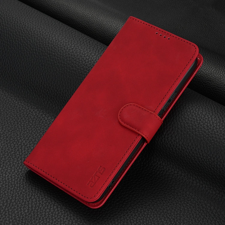 For Huawei nova 12 Pro AZNS Skin Feel Calf Texture Flip Leather Phone Case(Red)