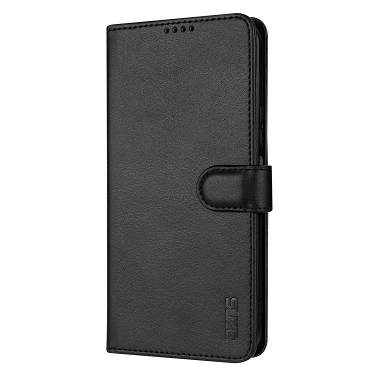 For Huawei nova 14 Pro 5G AZNS Skin Feel Calf Texture Flip Leather Phone Case(Black)