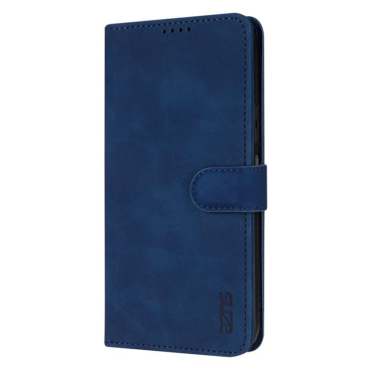 For Huawei nova 14 5G AZNS Skin Feel Calf Texture Flip Leather Phone Case(Blue)