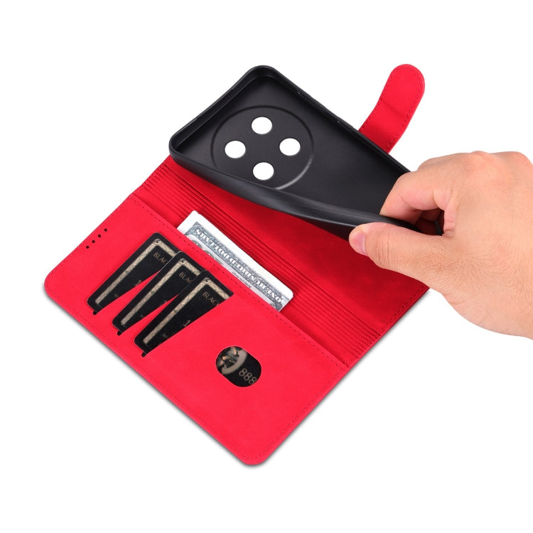 For Honor X60 Pro AZNS Skin Feel Calf Texture Flip Leather Phone Case(Red)