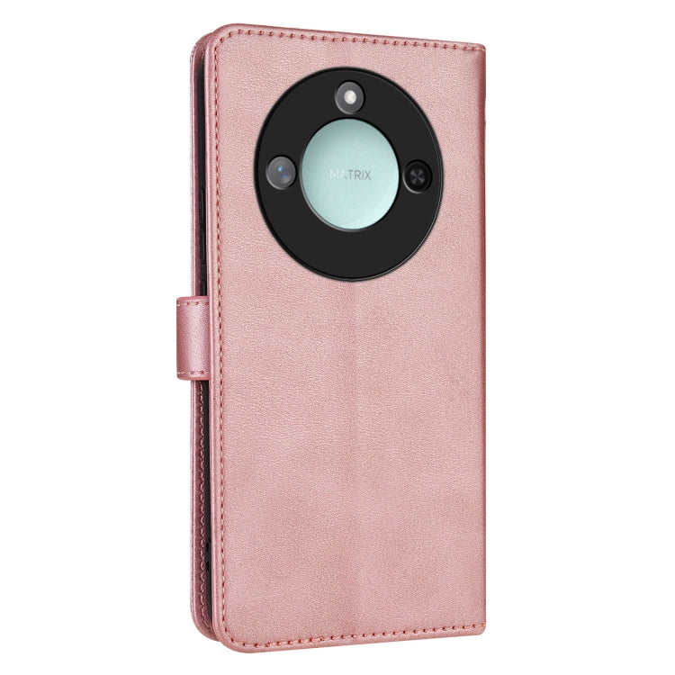 For Honor X60 AZNS Skin Feel Calf Texture Flip Leather Phone Case(Rose Gold)