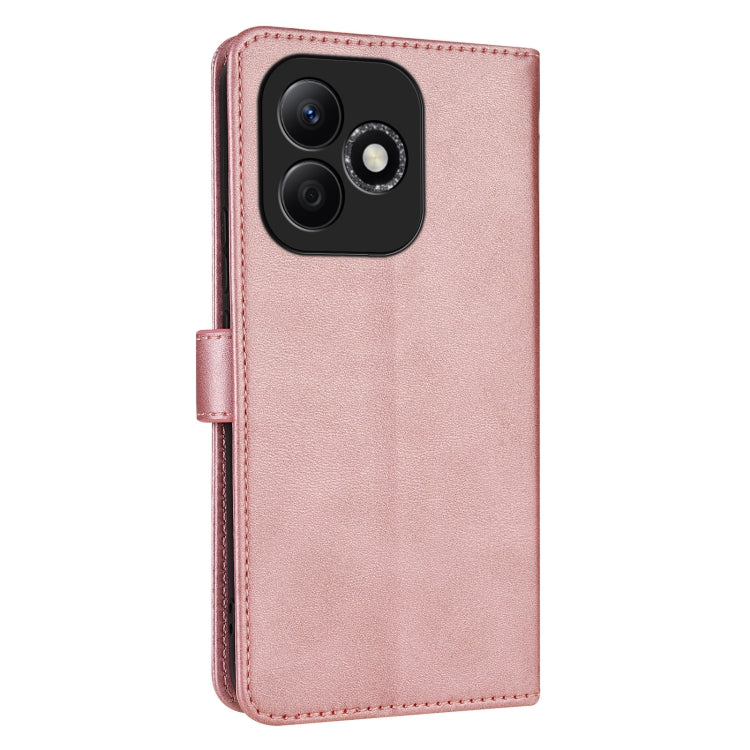 For Honor X60i AZNS Skin Feel Calf Texture Flip Leather Phone Case(Rose Gold)