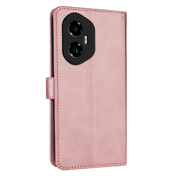 For Honor 300 AZNS Skin Feel Calf Texture Flip Leather Phone Case(Rose Gold)