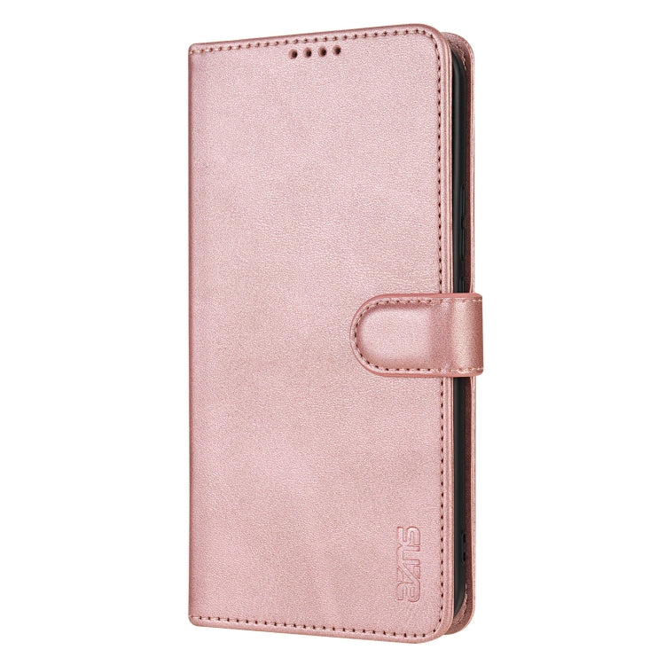 For Honor 300 Ultra AZNS Skin Feel Calf Texture Flip Leather Phone Case(Rose Gold)