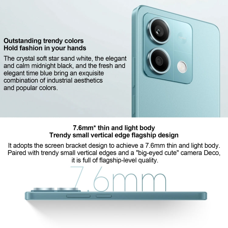 Xiaomi Redmi Note 13 5G, 6GB+128GB,  6.67 inch MIUI 14 Mediatek Dimensity 6080 Octa Core up to 2.4GHz, Network: 5G(Black)