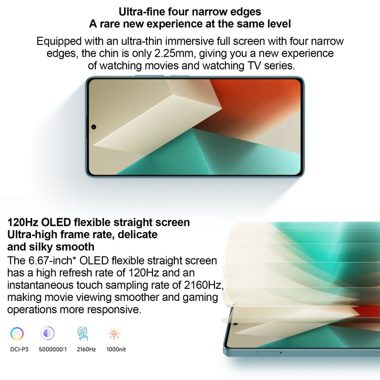 Xiaomi Redmi Note 13 5G, 12GB+256GB,  6.67 inch MIUI 14 Mediatek Dimensity 6080 Octa Core up to 2.4GHz, Network: 5G(White)