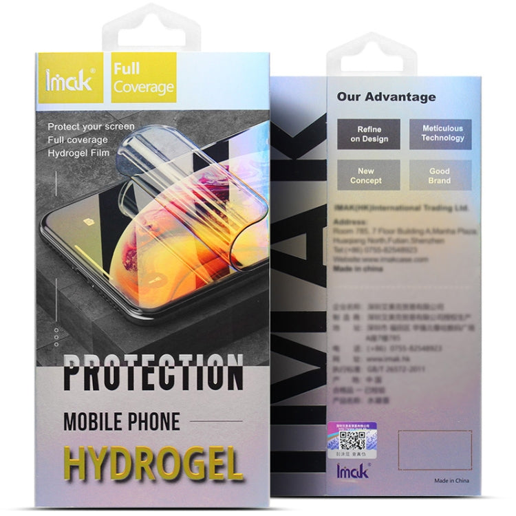 For Xiaomi Redmi Note 13 Pro+ 2pcs imak Curved Full Screen Hydrogel Film Back Protector