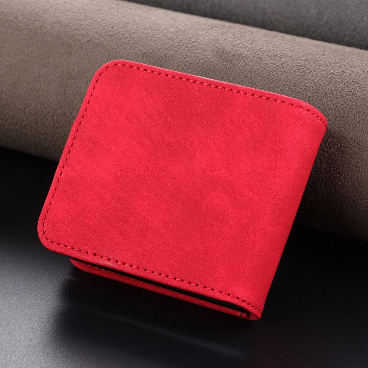 For Samsung Galaxy Z Flip7 FE / Flip6 AZNS Skin Feel Calf Texture Flip Leather Phone Case(Red)