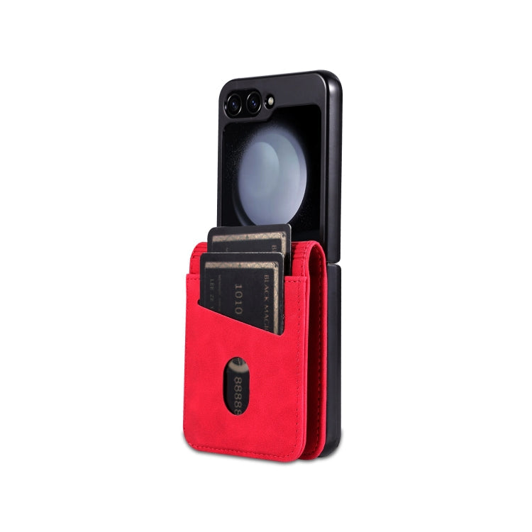 For Samsung Galaxy Z Flip7 FE / Flip6 AZNS Skin Feel Calf Texture Flip Leather Phone Case(Red)