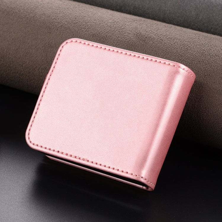 For Samsung Galaxy Z Flip7 FE / Flip6 AZNS Skin Feel Calf Texture Flip Leather Phone Case(Rose Gold)