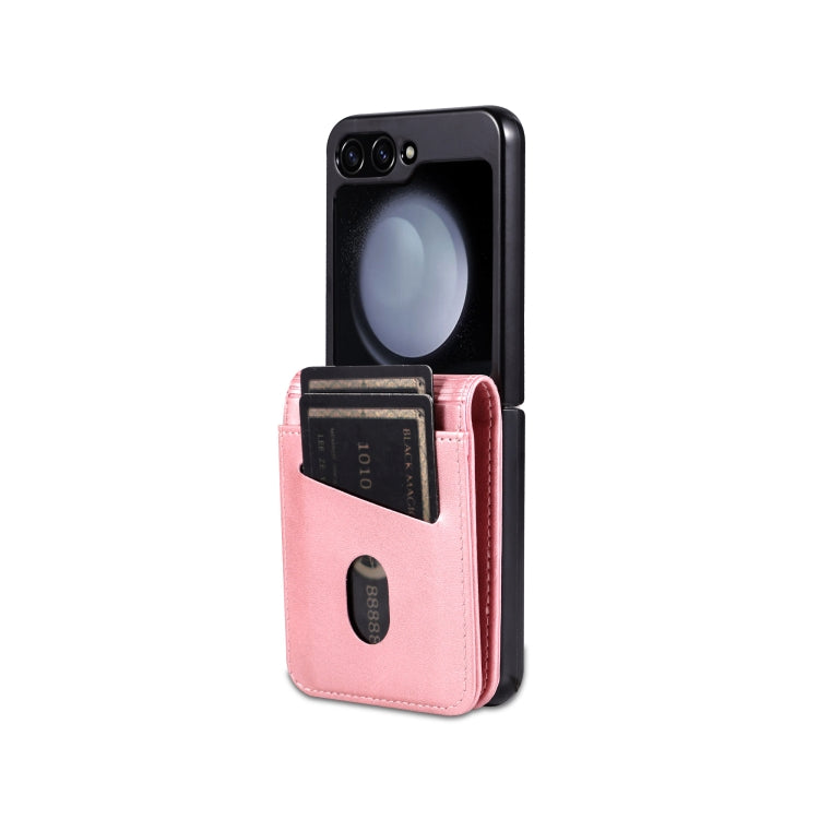 For Samsung Galaxy Z Flip7 FE / Flip6 AZNS Skin Feel Calf Texture Flip Leather Phone Case(Rose Gold)