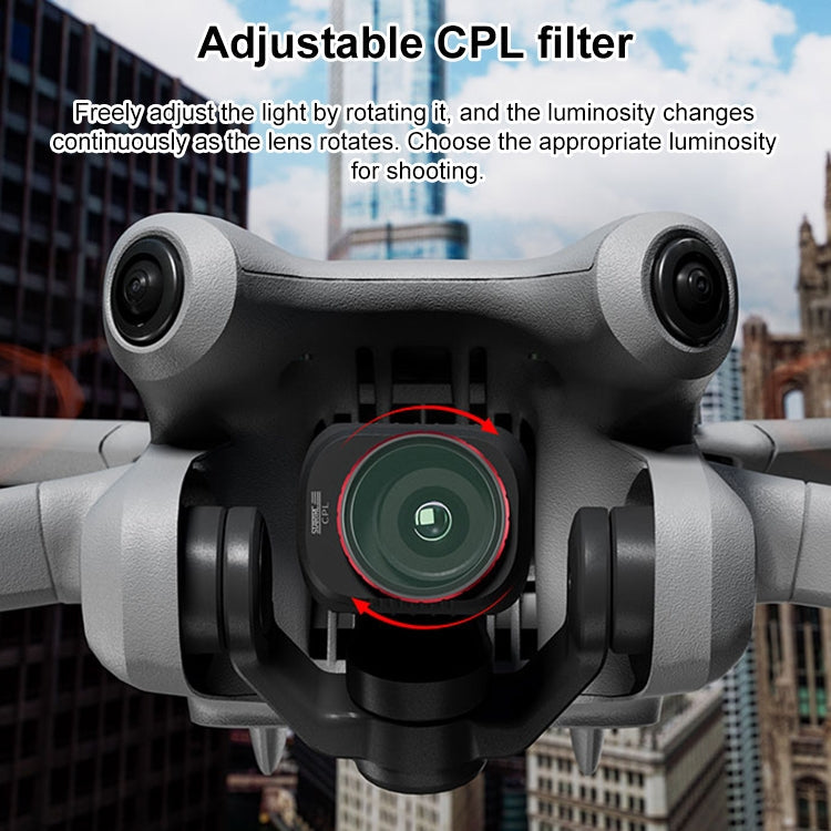For DJI Mini 4 Pro STARTRC Drone Lens Filter, ND16/64/256, CPL ND8/16/32/64/256, CPL UV ND8/16/32/64