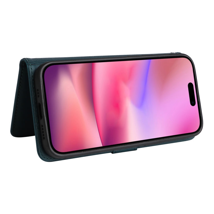 For iPhone 16 BETOPNICE BN-005 2 in 1 Detachable Imitate Genuine Leather Phone Case(Black)