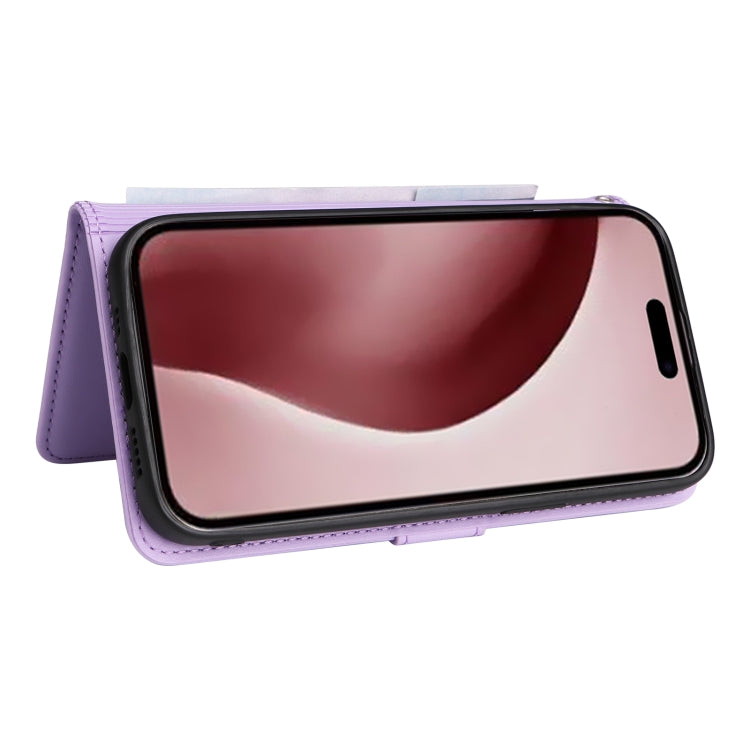 For iPhone 16 Pro Max BETOPNICE BN-005 2 in 1 Detachable Imitate Genuine Leather Phone Case(Light Purple)