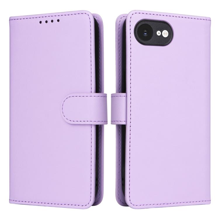 For iPhone 16e / 17e BETOPNICE BN-005 2 in 1 Detachable Imitate Genuine Leather Phone Case(Light Purple)