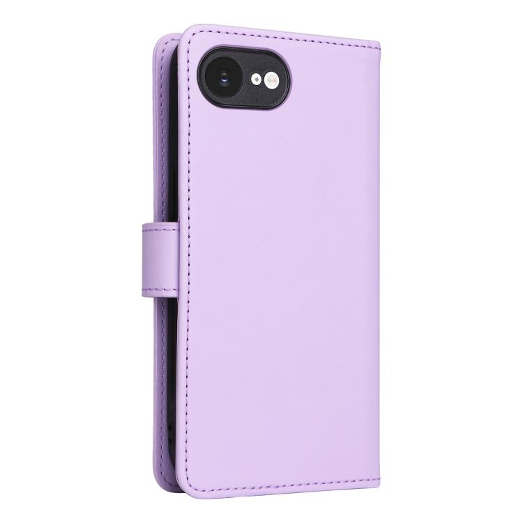 For iPhone 16e / 17e BETOPNICE BN-005 2 in 1 Detachable Imitate Genuine Leather Phone Case(Light Purple)