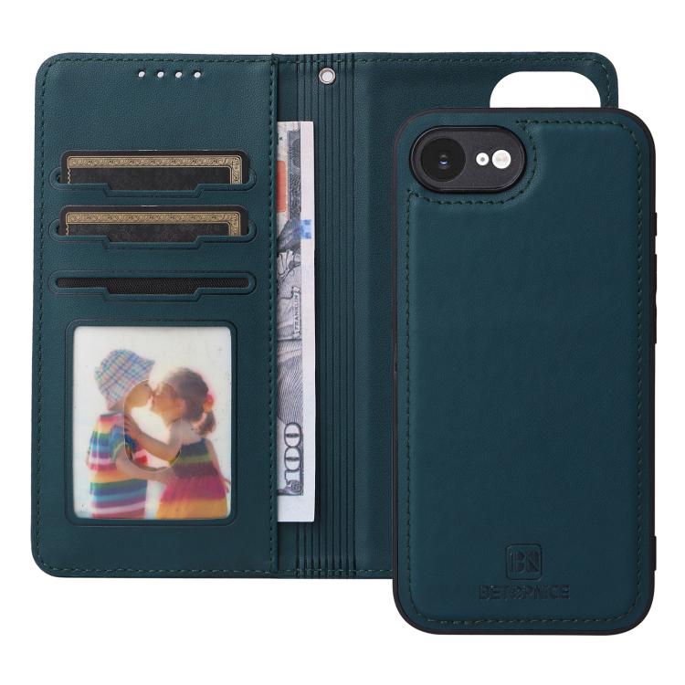 For iPhone 16e / 17e BETOPNICE BN-005 2 in 1 Detachable Imitate Genuine Leather Phone Case(Blue)