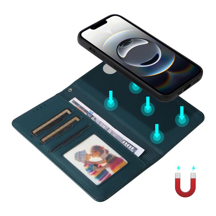 For iPhone 16e / 17e BETOPNICE BN-005 2 in 1 Detachable Imitate Genuine Leather Phone Case(Blue)