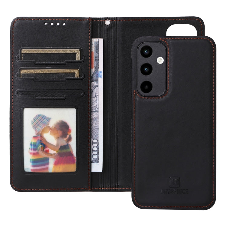 For Samsung Galaxy A35 5G BETOPNICE BN-005 2 in 1 Detachable Imitate Genuine Leather Phone Case(Black)
