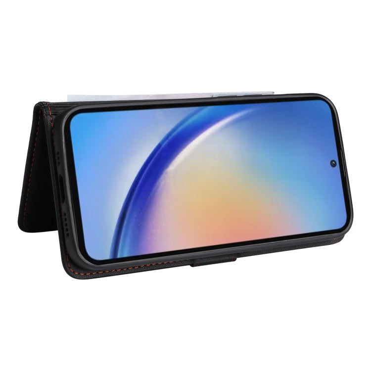 For Samsung Galaxy A35 5G BETOPNICE BN-005 2 in 1 Detachable Imitate Genuine Leather Phone Case(Black)