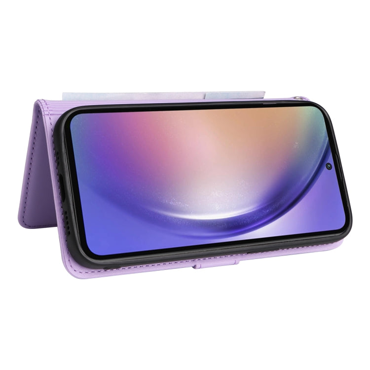 For Samsung Galaxy A55 BETOPNICE BN-005 2 in 1 Detachable Imitate Genuine Leather Phone Case(Light Purple)