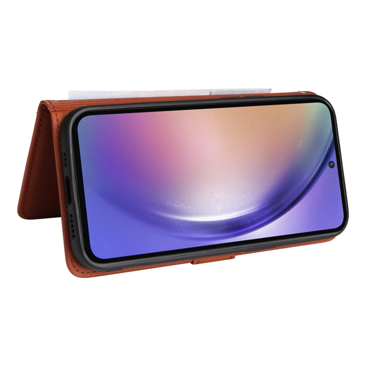 For Samsung Galaxy A55 BETOPNICE BN-005 2 in 1 Detachable Imitate Genuine Leather Phone Case(Brown)