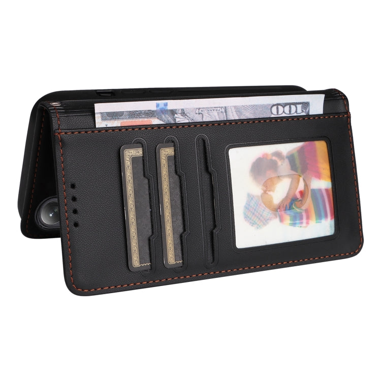 For Samsung Galaxy S24+ 5G BETOPNICE BN-005 2 in 1 Detachable Imitate Genuine Leather Phone Case(Black)