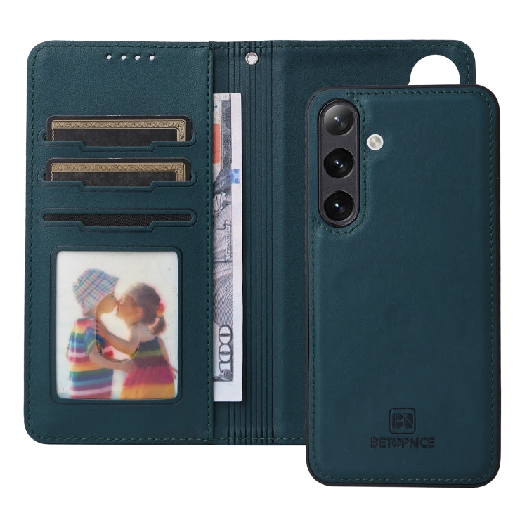 For Samsung Galaxy S24+ 5G BETOPNICE BN-005 2 in 1 Detachable Imitate Genuine Leather Phone Case(Blue)