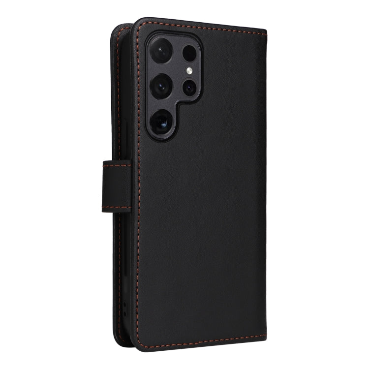 For Samsung Galaxy S24 Ultra 5G BETOPNICE BN-005 2 in 1 Detachable Imitate Genuine Leather Phone Case(Black)