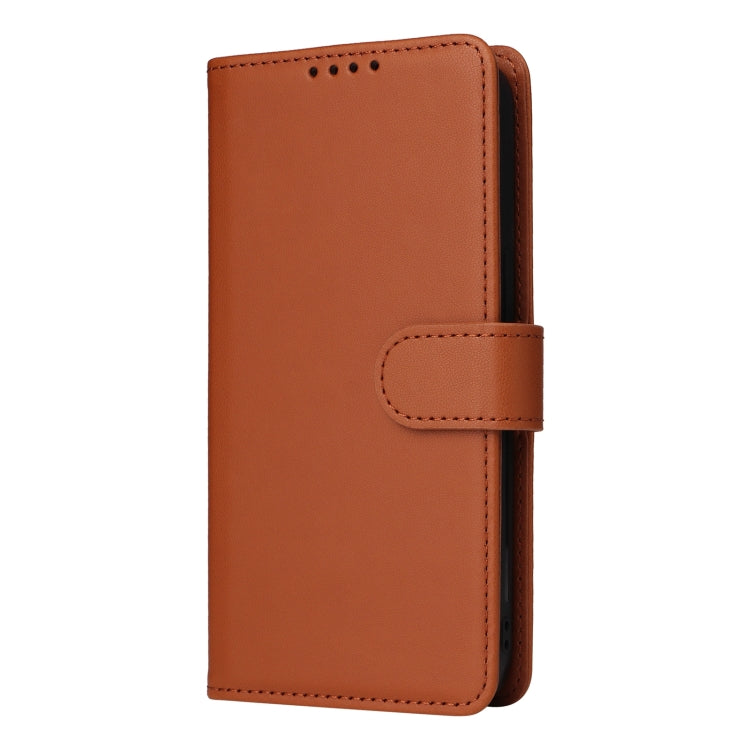 For Samsung Galaxy A24 4G BETOPNICE BN-005 2 in 1 Detachable Imitate Genuine Leather Phone Case(Brown)