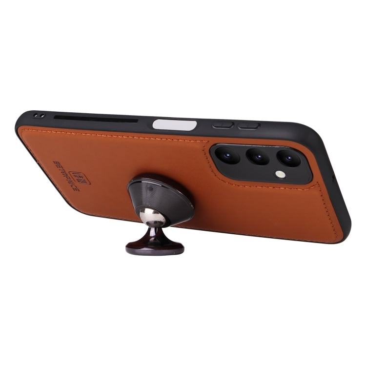 For Samsung Galaxy A24 4G BETOPNICE BN-005 2 in 1 Detachable Imitate Genuine Leather Phone Case(Brown)