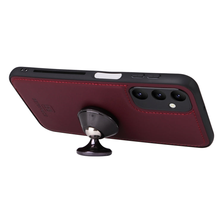 For Samsung Galaxy A24 4G BETOPNICE BN-005 2 in 1 Detachable Imitate Genuine Leather Phone Case(Wine Red)
