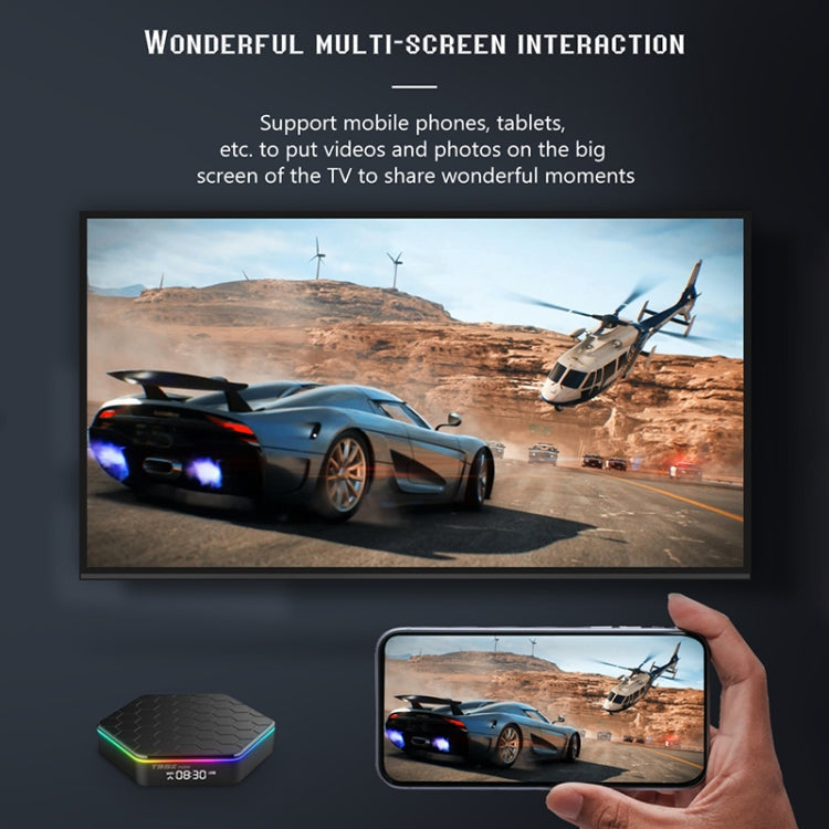 T95Z Plus 8K WiFi6 Android 12.0 Smart TV Box with Remote Control, Allwinner H618 Quad-Core, 2GB+16GB, 4GB+32GB, 4GB+64GB