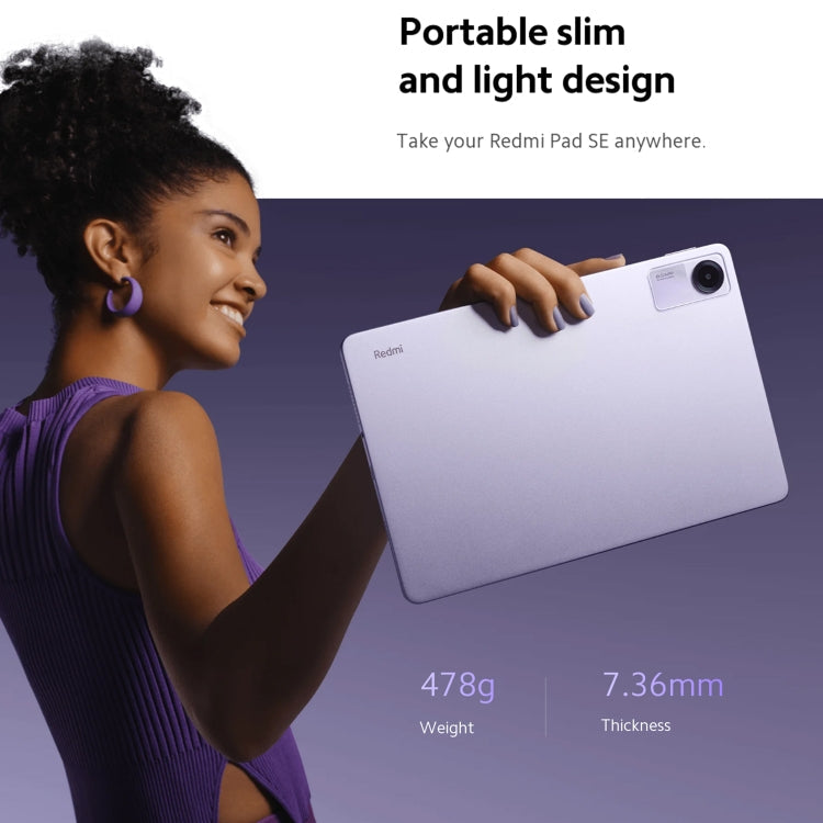Xiaomi Redmi Pad SE 11 inch, 8GB+256GB, MIUI Pad 14 OS Qualcomm Snapdragon 680 Octa Core, Not Support Google Play(Grey)