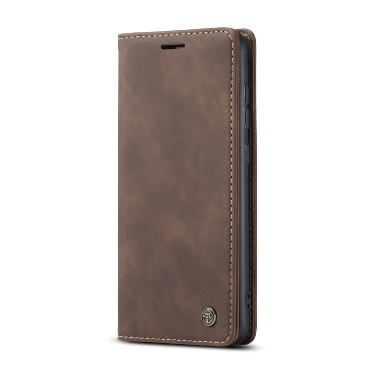 For Samsung Galaxy A31 CaseMe-013 Multifunctional Retro Frosted Horizontal Flip Leather Case with Card Slot & Holder & Wallet(Coffee)