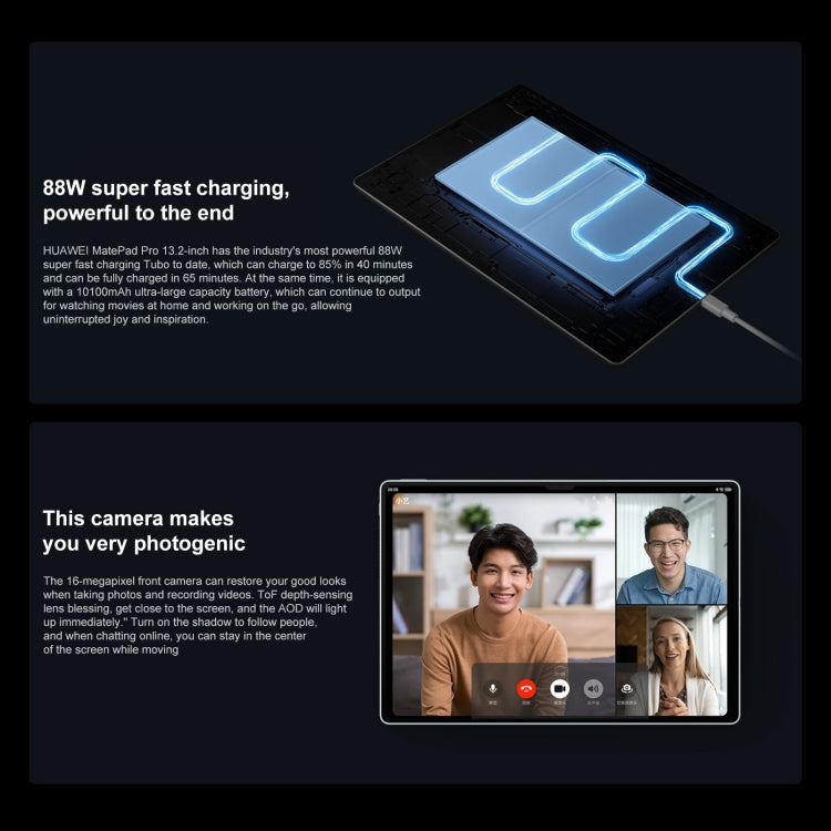 HUAWEI MatePad Pro 13.2 inch WiFi, 16GB+1TB, HarmonyOS 4 Hisilicon Kirin 9000S 12-core, Not Support Google Play(Black)