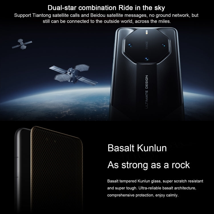 HUAWEI Mate 60 RS ULTIMATE DESIGN, 16GB+1TB, Screen Fingerprint Identification, 6.82 inch HarmonyOS 4.0 Kirin 9000S Octa Core up to 2.62GHz, NFC, OTG, Not Support Google Play(Black)