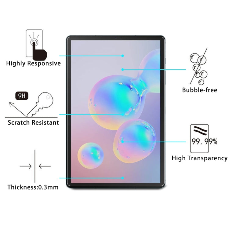 25pcs 9H HD Explosion-proof Tempered Glass Film, For Samsung Galaxy Tab S10 FE / S7, For Samsung Galaxy Tab S7+ / S9 FE+, For BBK S5 Pro