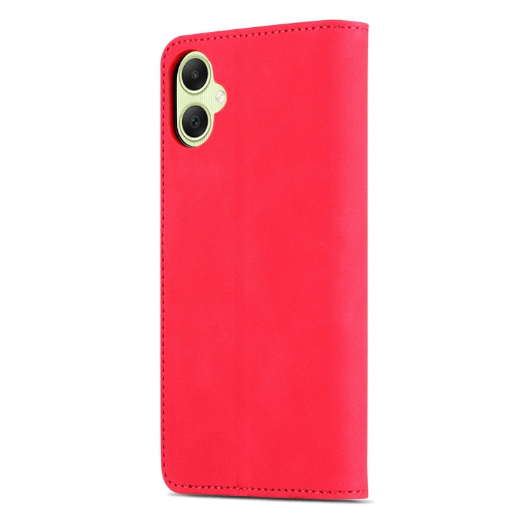 For Samsung Galaxy A05 AZNS Skin Feel Calf Texture Flip Leather Phone Case(Red)