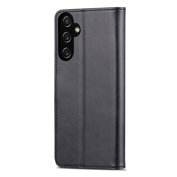 For Samsung Galaxy A05s AZNS Skin Feel Calf Texture Flip Leather Phone Case(Black)