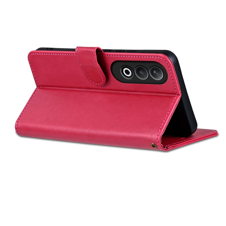 For OnePlus Nord CE4 AZNS Sheepskin Texture Flip Leather Phone Case(Red)