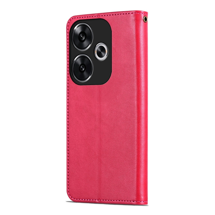 For Xiaomi Redmi Turbo 3 AZNS Sheepskin Texture Flip Leather Phone Case(Red)