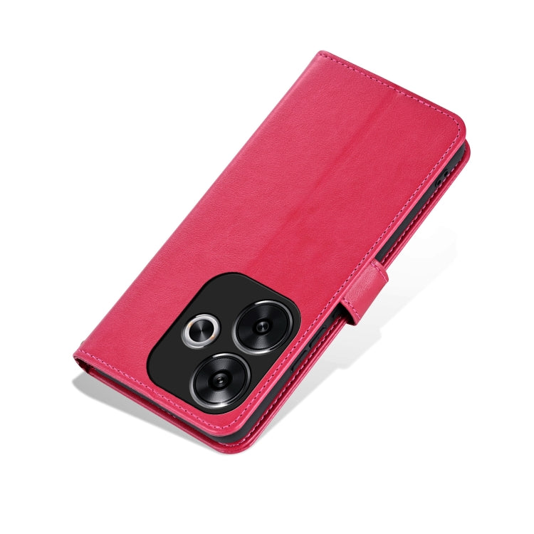 For Xiaomi Redmi Turbo 3 AZNS Sheepskin Texture Flip Leather Phone Case(Red)
