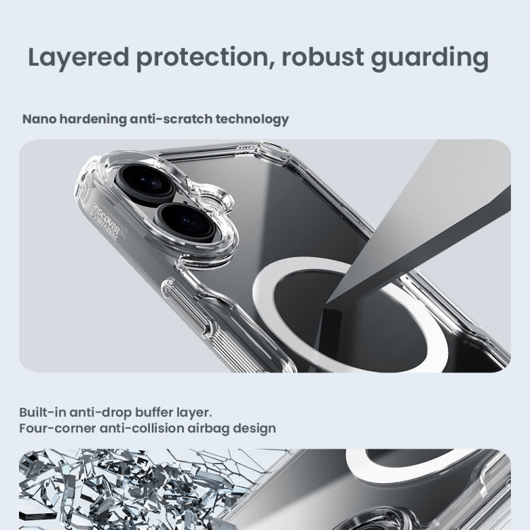 For iPhone 16 Pro Max NILLKIN Ultra Clear Magsafe PC + TPU Phone Case(Transparent)