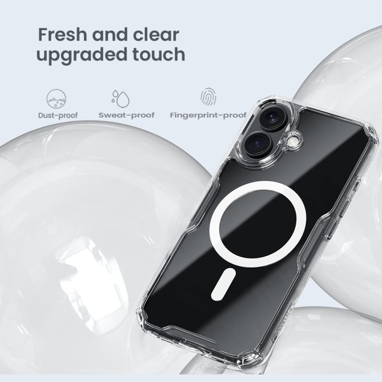 For iPhone 16 Pro Max NILLKIN Ultra Clear Magsafe PC + TPU Phone Case(Transparent)