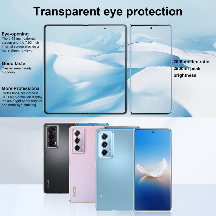Honor Magic Vs2, 16GB+512GB, Side Fingerprint, 7.92 inch + 6.43 inch MagicOS 7.2 Snapdragon 8+ Gen1 Octa-Core 3.0GHz, OTG, NFC, Not Support Google Play(Purple)
