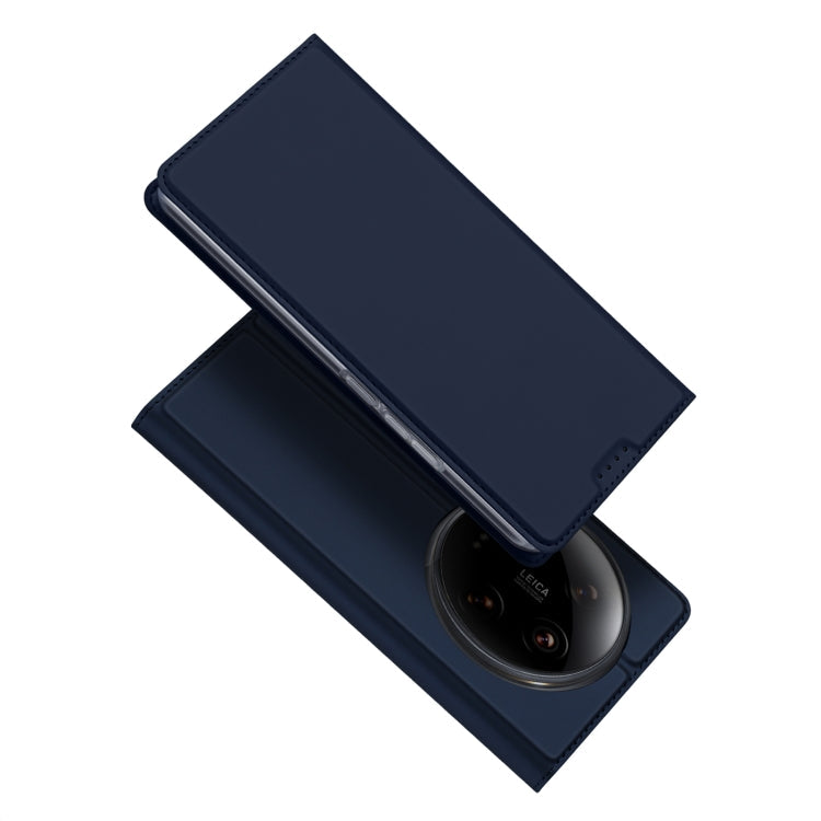 For Xiaomi 14 Ultra DUX DUCIS Skin Pro Series Flip Leather Phone Case(Blue)